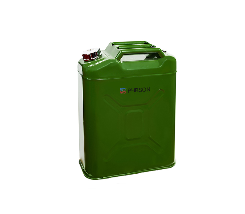 20144 Groene jerrycan in militaire stijl van 20 liter