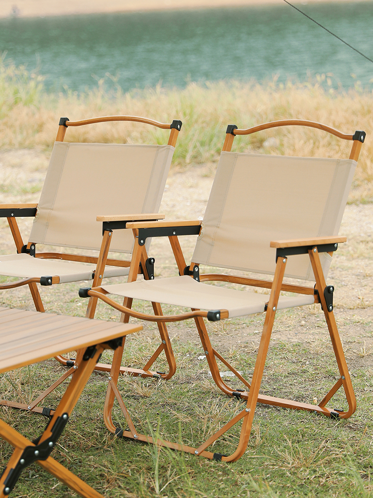 21075 Grote inklapbare campingstoelen van koolstofstaal